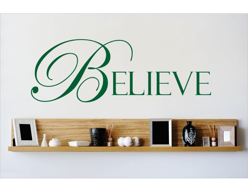 Design With Vinyl Believe Wall Decal Wayfair